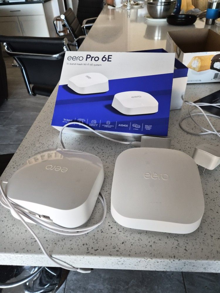 Eero Pro 6E (Tri-band Mesh Wifi 6E System)