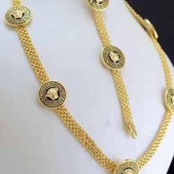 Jewellery Set Stainless Steel Plated Gold