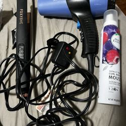 Hair Dryer, Straightening & Spray