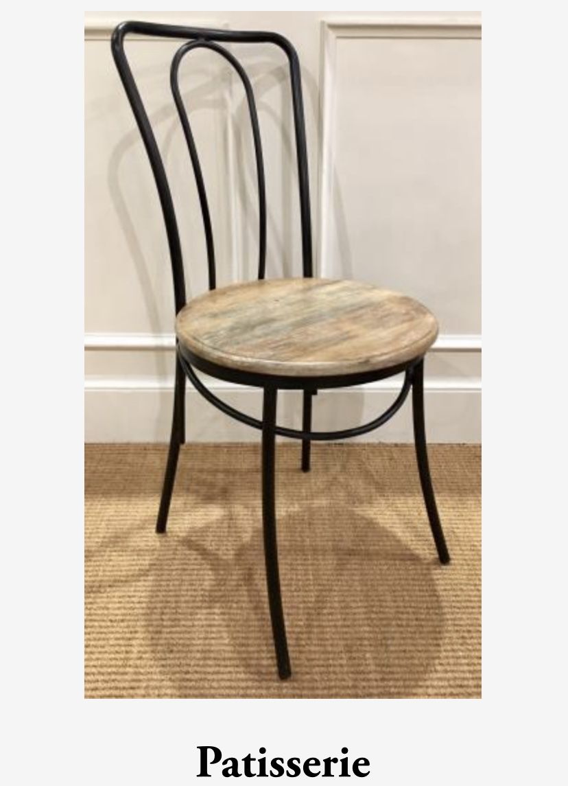 Random harvest Set Of Two New Bistro Chairs 