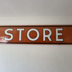 Vintage Circa 40’s / 50’s Porcelain Sign 