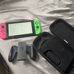 Nintendo Switch Console - Full Set w/Case - READ DESCRIPTION