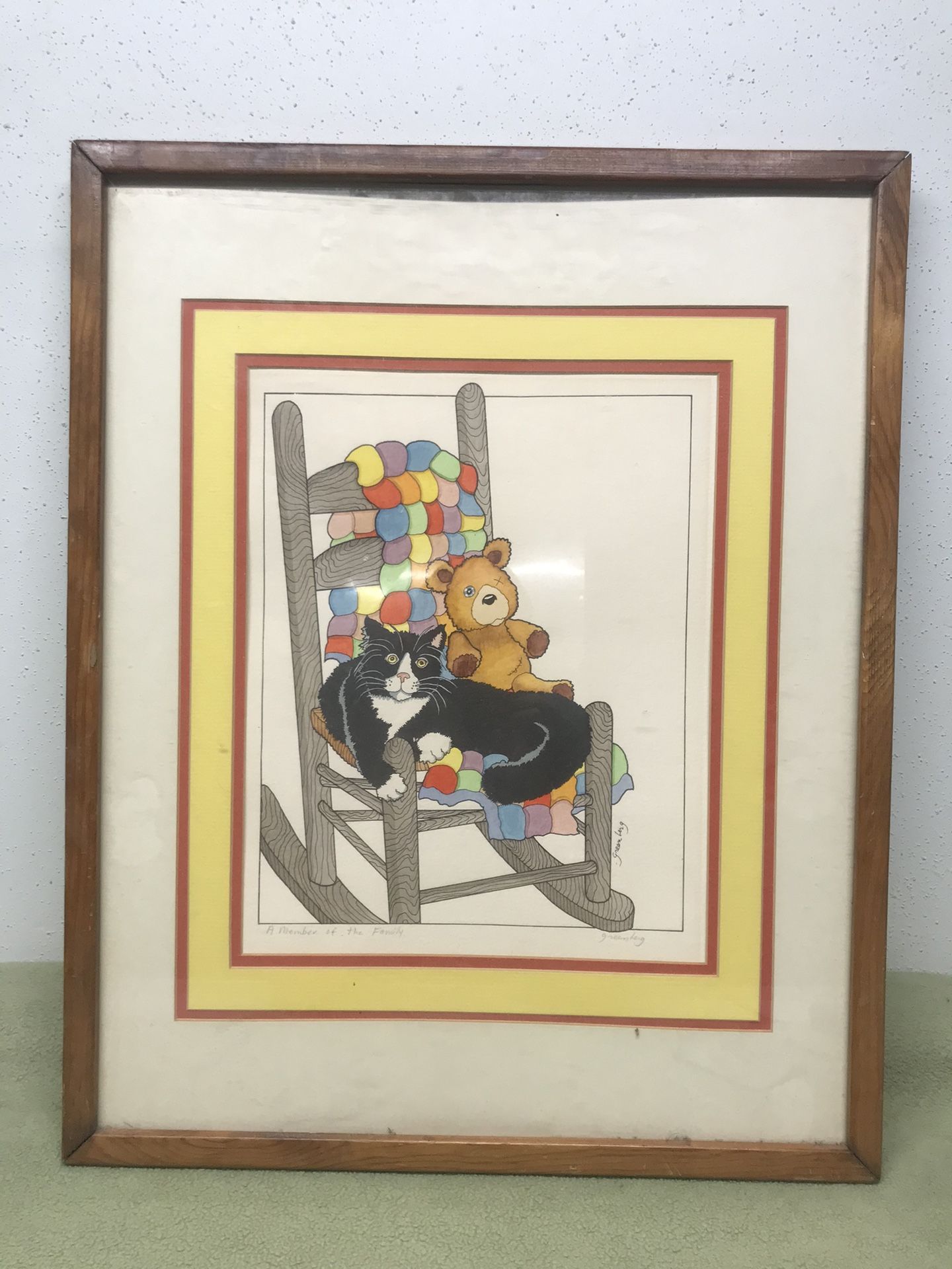 Cat in Rocking Chair-Original Painting