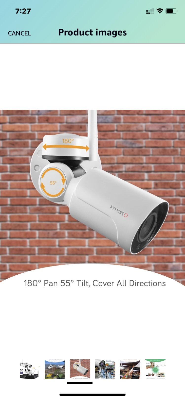 XMARTO [Expandable 8CH] Wireless Security Camera System, 2pc WiFi