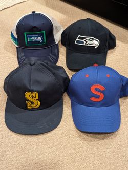 Mariners & Seahawks Retro Hat Collection