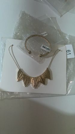 Necklace/ Banana Republic Bangle Duo 