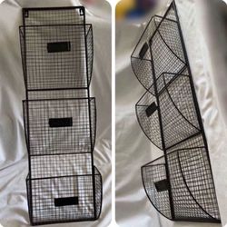 Decorative Metal Storage Wall Rack