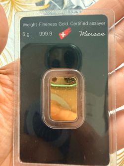 5g 999.9 Fine Gold Bar – Marsan Certified