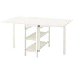 IKEA Foldable White Table And Chairs
