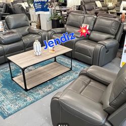Livingroom Furniture, Manual Reclining Couches Sets ✨️Only $49 Down No Credit Needed Financing 