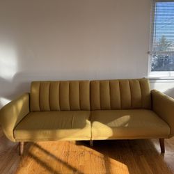 Yellow Futon Couch
