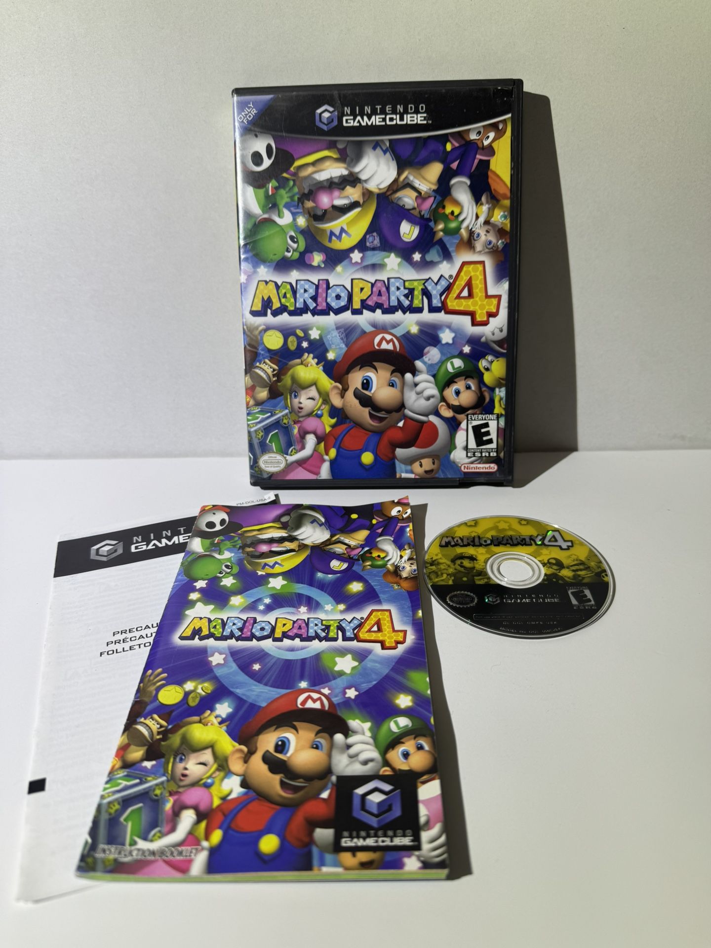 Mario Party 4 Nintendo GameCube Complete CIB Manual & Inserts Tested!