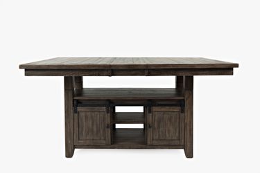 Madison County Barnwood High/Low Ext Dining Table
