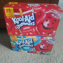 (5) boxes of koolaid jammers! Tropical punch or Cherry! 