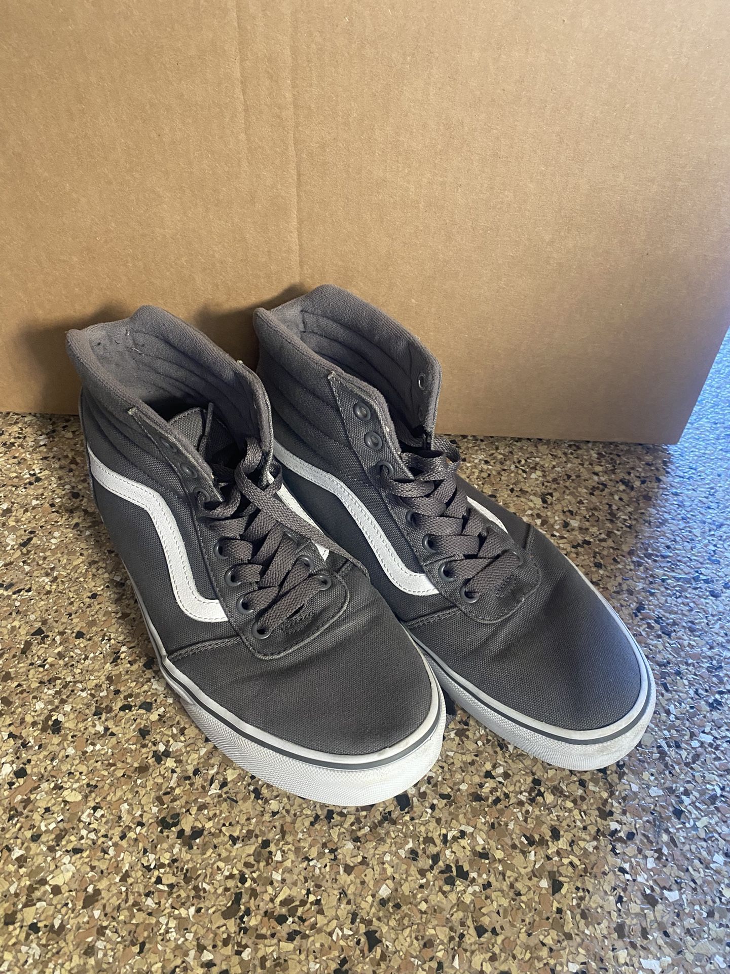 Vans Gray High Tops, men’s 10.5