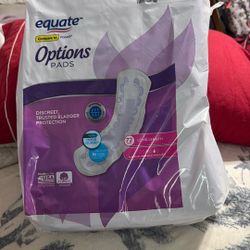 Equate Options Pad New. 2 Packs 5$ Each