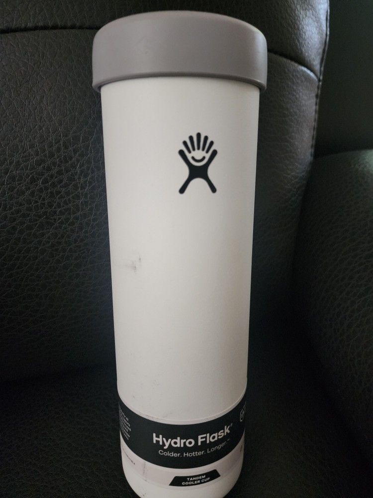 Hydro Flask Tandem Cooler Cup 26oz Can Insulator - White
