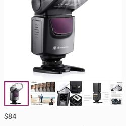 Powerextra Professional DF-400 Speedlite Camera Flash for Canon Nikon Pentax