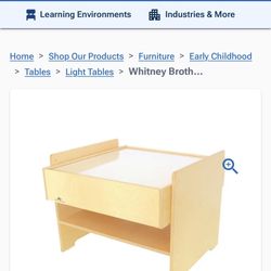 Beautiful Neutral Kids Children’s Play Light Table 