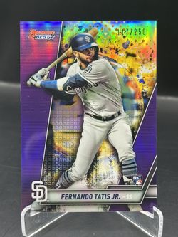 Fernando Tatis Jr Rookie 2019 Bowman’s Best Purple Refractor /250 San Diego Padres