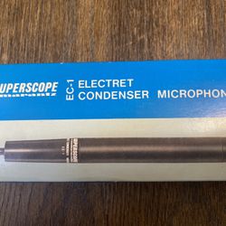 Vintage Superscope EC-1 Electric Condenser Microphone Japan Owner's Manual Used