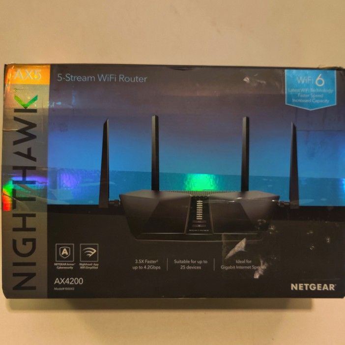 Netgear Nighthawk AX5 5-Stream WiFi 6 Router (model AX4200