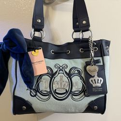 Blue Juicy Couture Lovers Club Daydreamer Shoulder Bag NWT