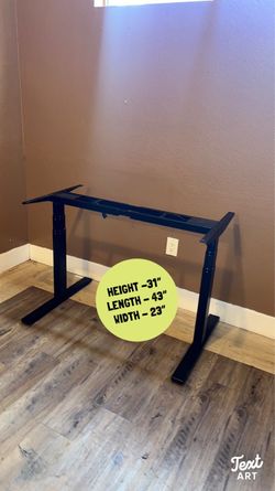 Black Standing Desk Frame Base