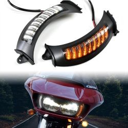 LED Vent Front Turn Signals Side Lights Driving Lamps for Road Glide 2015-2022