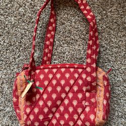 NEW Red Country Print Vera Bradley Women’s Purse Handbag Tote 