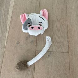 Pua From Moana Headband & Tail Kit - Fits Kids & Adults - Like New