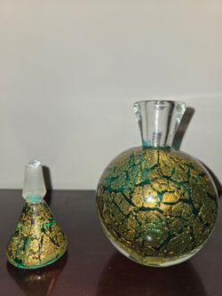 Perfumero de cristal antiguo