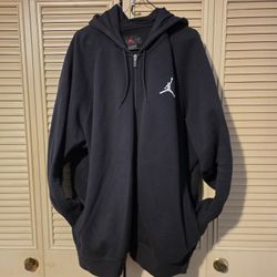 Jordan Zip-up Hoodie Size 3xl Black