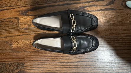 AllSaints Black Leather Loafers – EU 39 / US 8-8.5