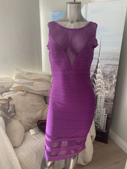 Purple Bandage Dress