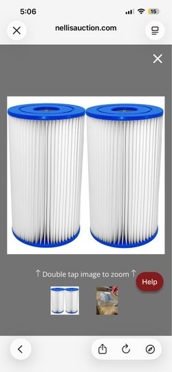 Toolyuan Type A/C Pool Filter Cartridge For Best-Way Type 3 (Type III) In-Tex 29000E 59900E Filter Pump (2 Pack)