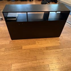 Black Wood TV Stand