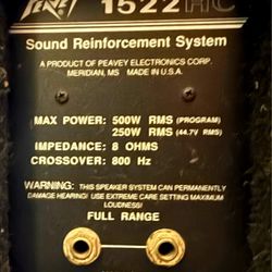 Peavey 1522 HC (Pair)