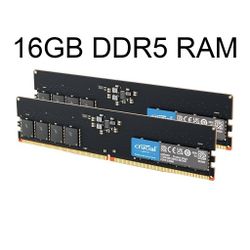 Crucial RAM 16GB Kit (2x8GB) DDR5 4800MHz
