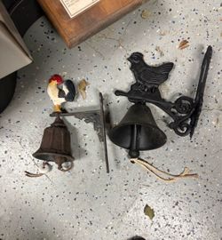 Cast iron bells I have a chicken, a rooster $20 each