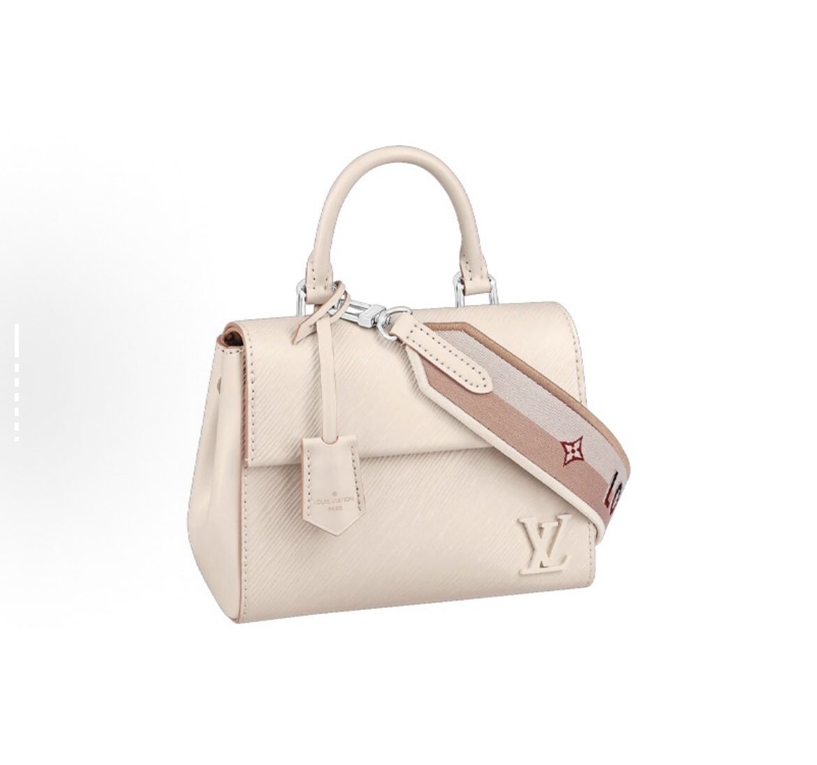 LOUIS VUITTON Cluny, letter LV logo, non - adjustable shoulder strap, Epi leather, handbag, single - shoulder, cross - body bag, mini(75)75