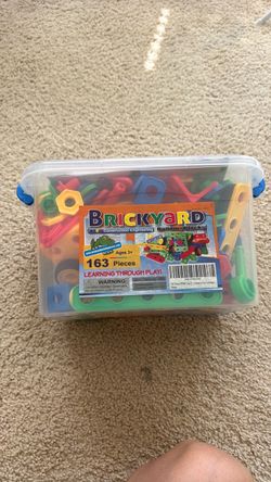 Brickyard STEM Construction Engineering Building Blocks 163 Pc Set