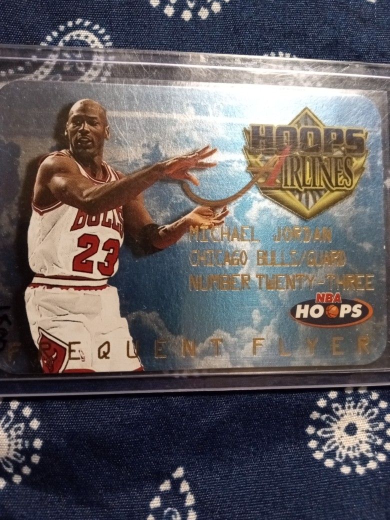 1987 Michael Jordan Frequent Flyer # 4 of 20 Hoops Airlines