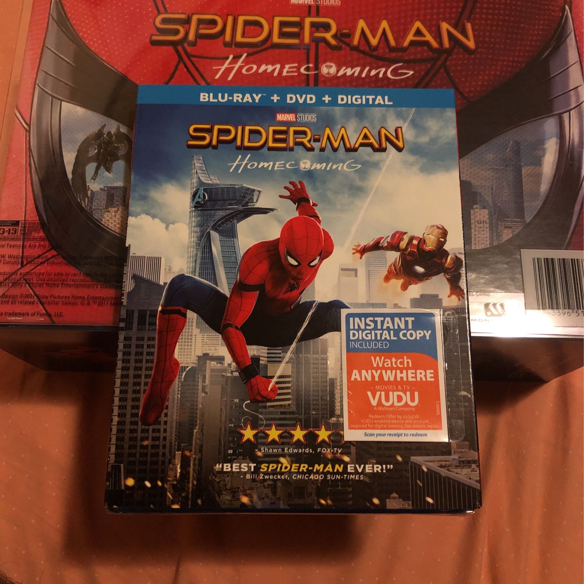 Marvels Spider-Man: Homecoming Blu-ray+DVD