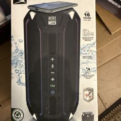 Altec Lansing HydraBoom Bluetooth Speaker w/ Built-in Wireless Charging Dock NEW