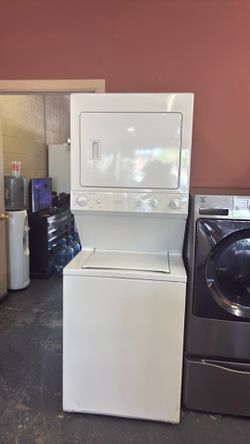 Nice like new stackable General Electric washer and gas dryer