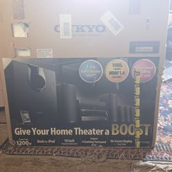 Onkyo wired surrounded sound system. NEVER OPENED!