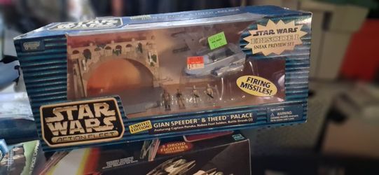 STAR Wars Action  Fleet Gian Speeder & Theed Palace