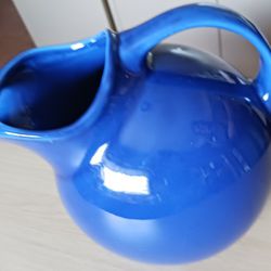 ATTENTION HALL POTTERY/CHINA COLLECTORS! A #633 PERFECT COBALT BLUE BALL PITCHER *READ DESCRIPTION*