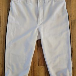 Mazuno Baseball Pants Size YXXL White/Navy